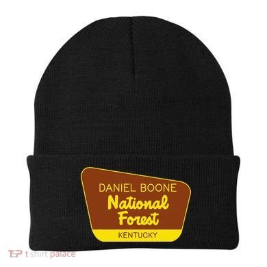 Daniel Boone National Forest Kentucky Retro Sign Beanie