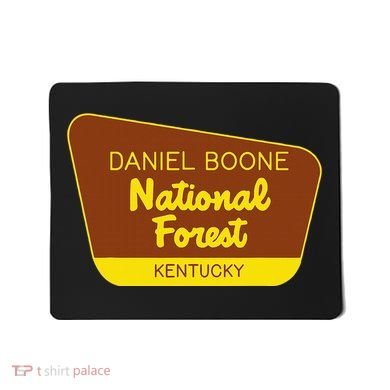 Daniel Boone National Forest Kentucky Retro Sign Mousepad
