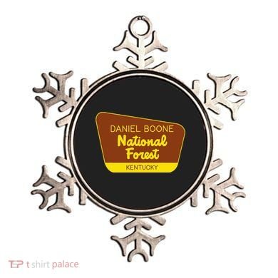 Daniel Boone National Forest Kentucky Retro Sign Ornament