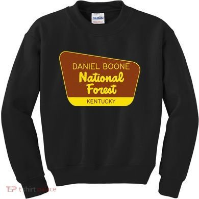 Daniel Boone National Forest Kentucky Retro Sign Kids Sweatshirt