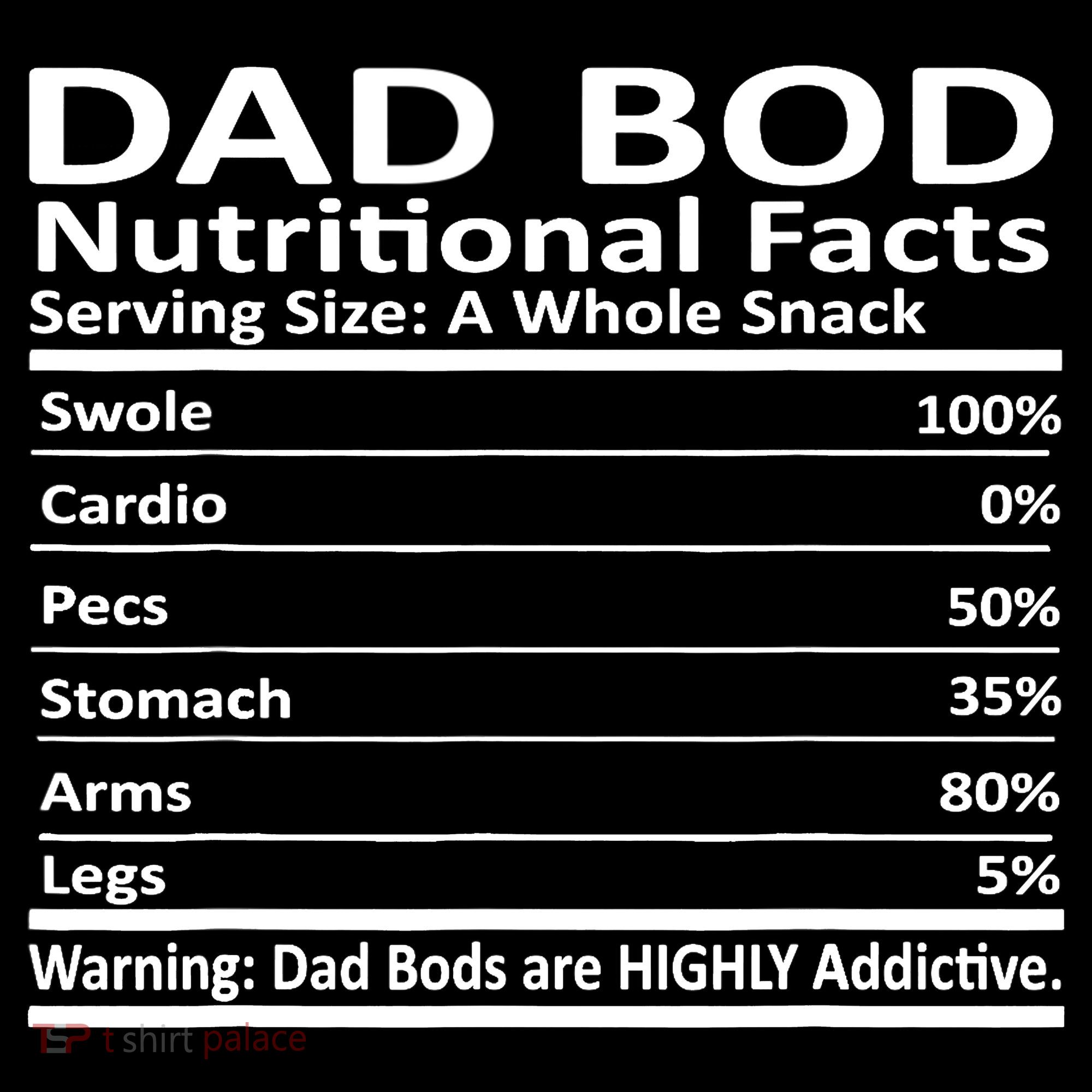 Dad Bod Nutritional Facts Funny Father Backpack