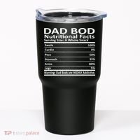 Dad Bod Nutritional Facts Funny Father Tumbler thumb 0