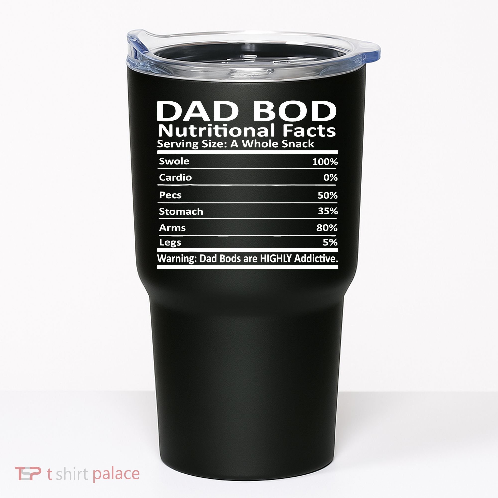 Dad Bod Nutritional Facts Funny Father Tumbler
