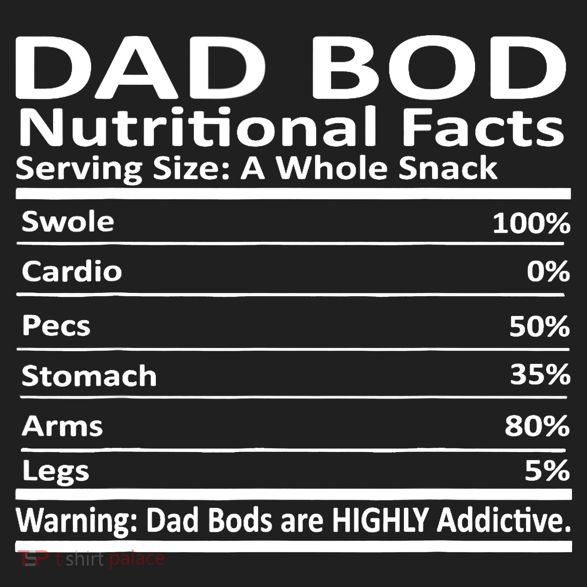 Dad Bod Nutritional Facts Funny Father Tumbler