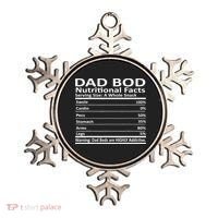 Dad Bod Nutritional Facts Funny Father Ornament thumb 0