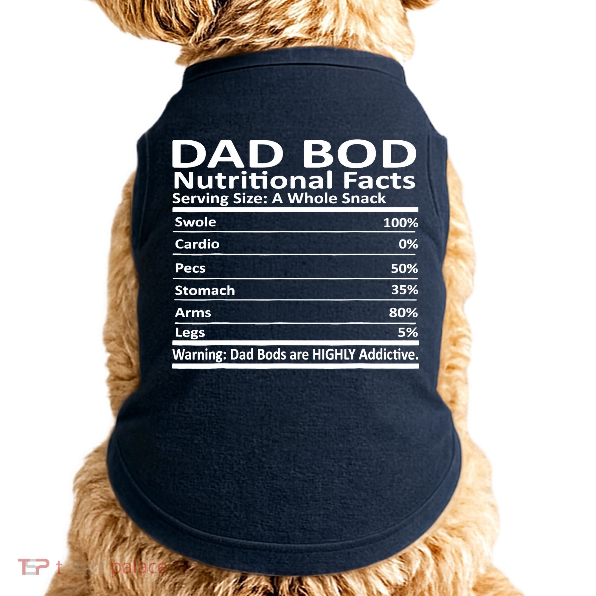 Dad Bod Nutritional Facts Funny Father Doggie Tank