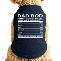 Dad Bod Nutritional Facts Funny Father Doggie Tank thumb 0
