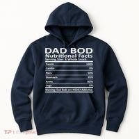 Dad Bod Nutritional Facts Funny Father Hoodie thumb 0