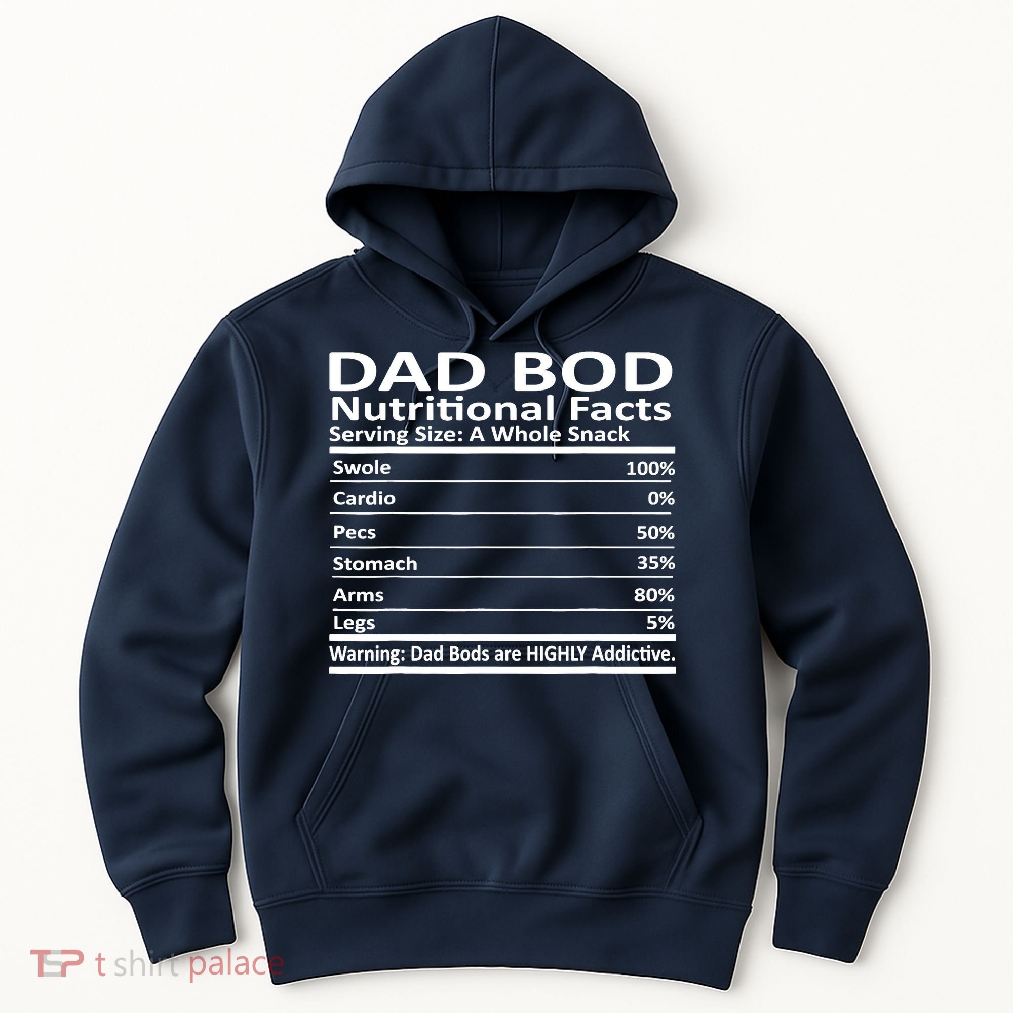 Dad Bod Nutritional Facts Funny Father Hoodie