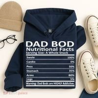 Dad Bod Nutritional Facts Funny Father Hoodie thumb 4