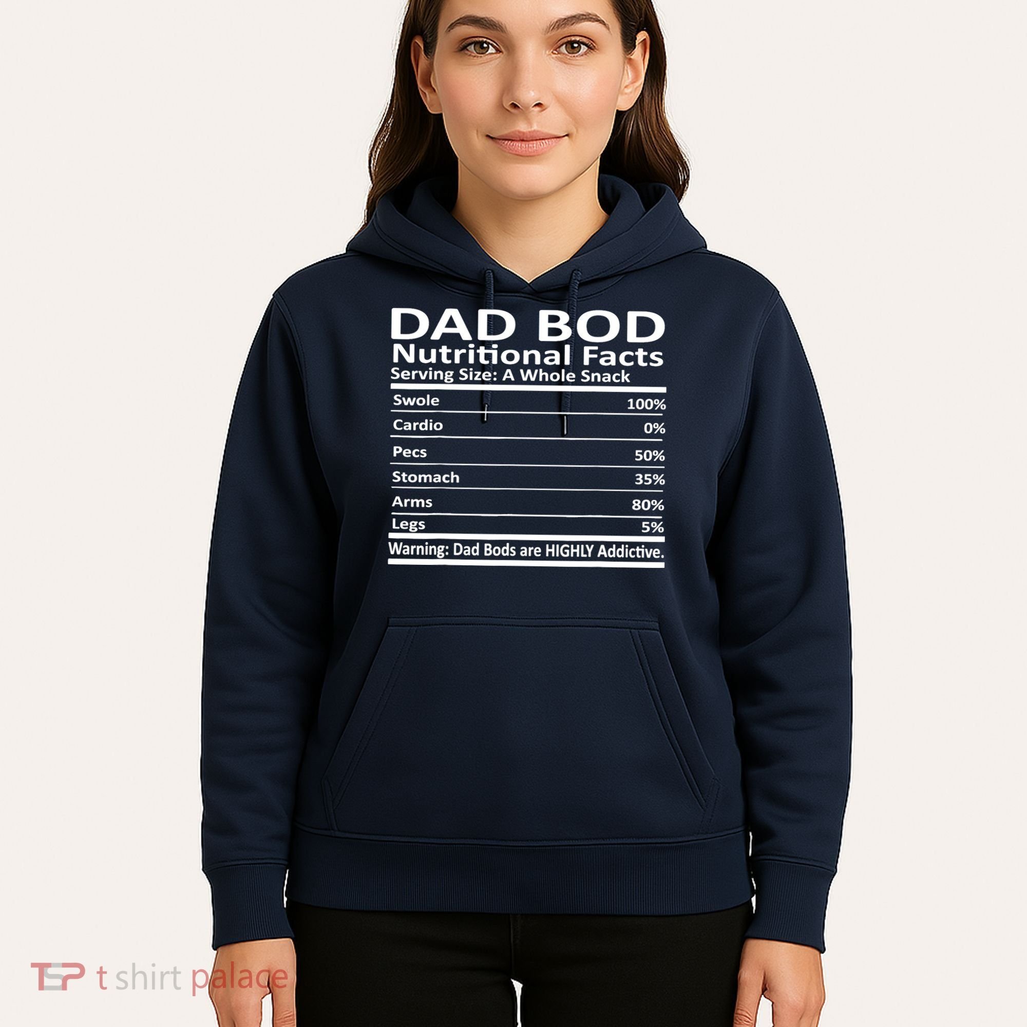 Dad Bod Nutritional Facts Funny Father Hoodie