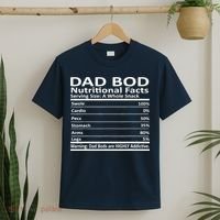 Dad Bod Nutritional Facts Funny Father T-Shirt thumb 2