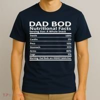 Dad Bod Nutritional Facts Funny Father T-Shirt thumb 3