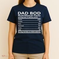 Dad Bod Nutritional Facts Funny Father T-Shirt thumb 4