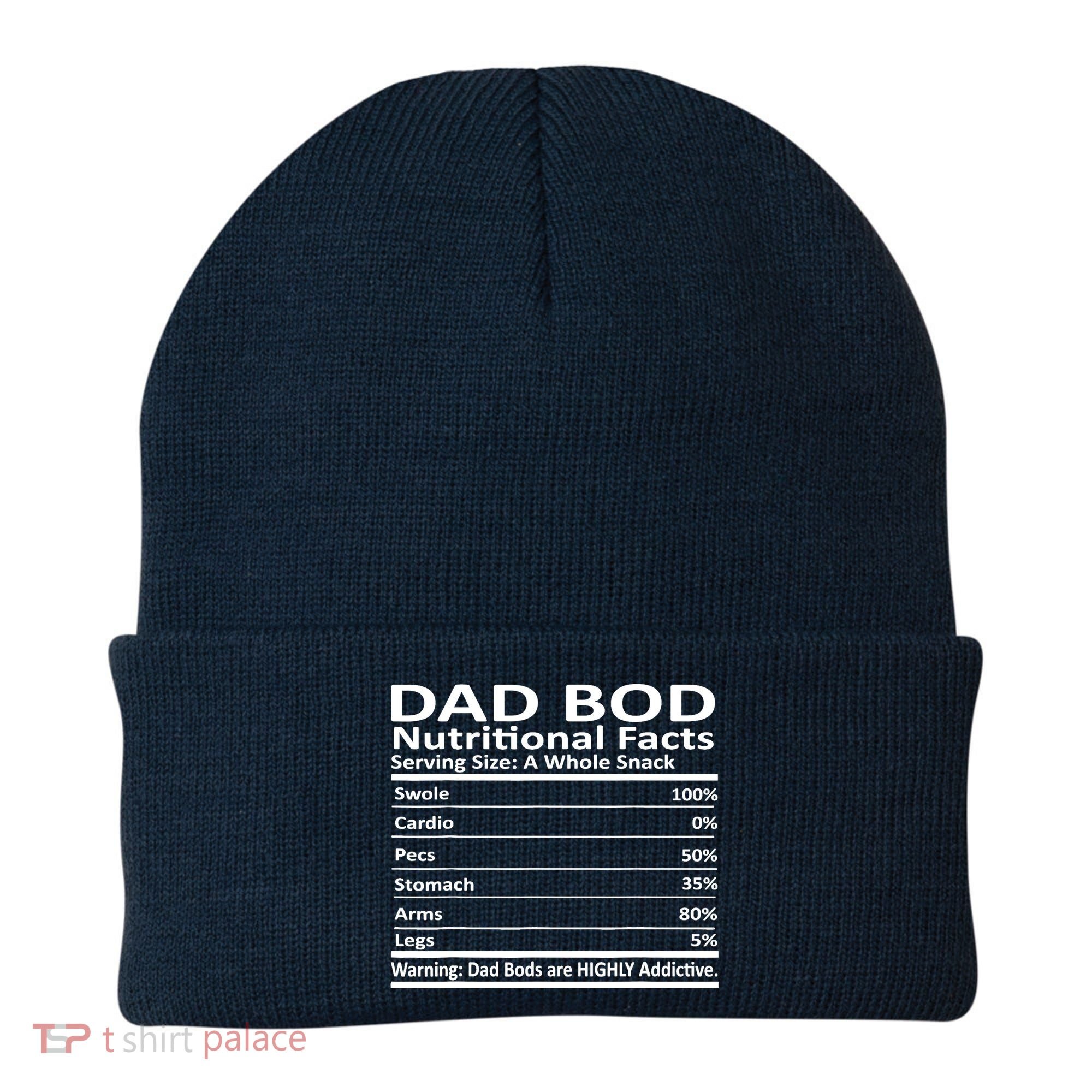 Dad Bod Nutritional Facts Funny Father Beanie