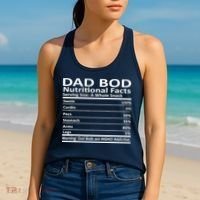 Dad Bod Nutritional Facts Funny Father Women's Tank Top thumb 2