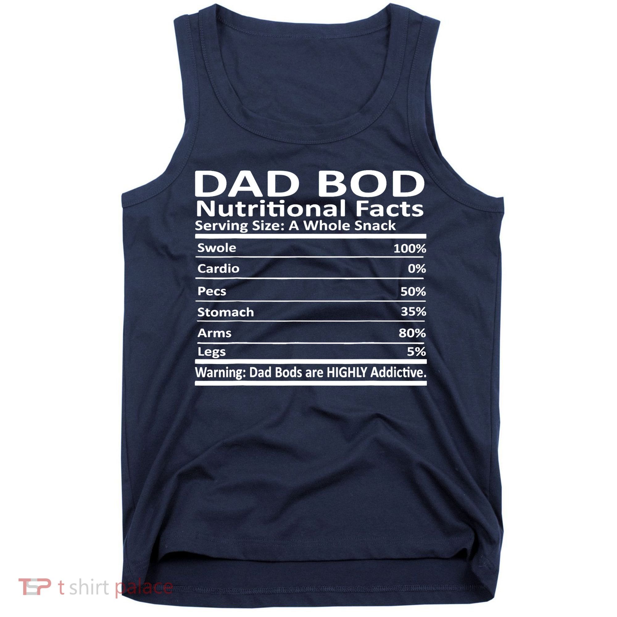 Dad Bod Nutritional Facts Funny Father Tank Top