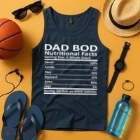Dad Bod Nutritional Facts Funny Father Tank Top thumb 4