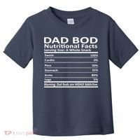 Dad Bod Nutritional Facts Funny Father Toddler T-Shirt thumb 0