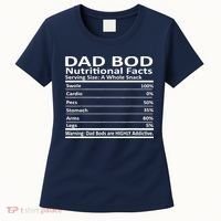 Dad Bod Nutritional Facts Funny Father Women's T-Shirt thumb 0