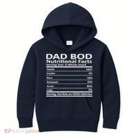 Dad Bod Nutritional Facts Funny Father Kids Hoodie thumb 0