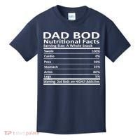 Dad Bod Nutritional Facts Funny Father Kids T-Shirt thumb 0