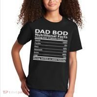 Dad Bod Nutritional Facts Funny Father Kids T-Shirt thumb 2