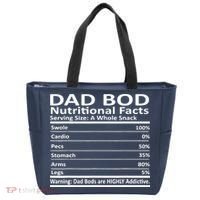 Dad Bod Nutritional Facts Funny Father Tote Bag thumb 0