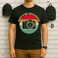 Dont Be Negative Camera Vintage T-Shirt thumb 6