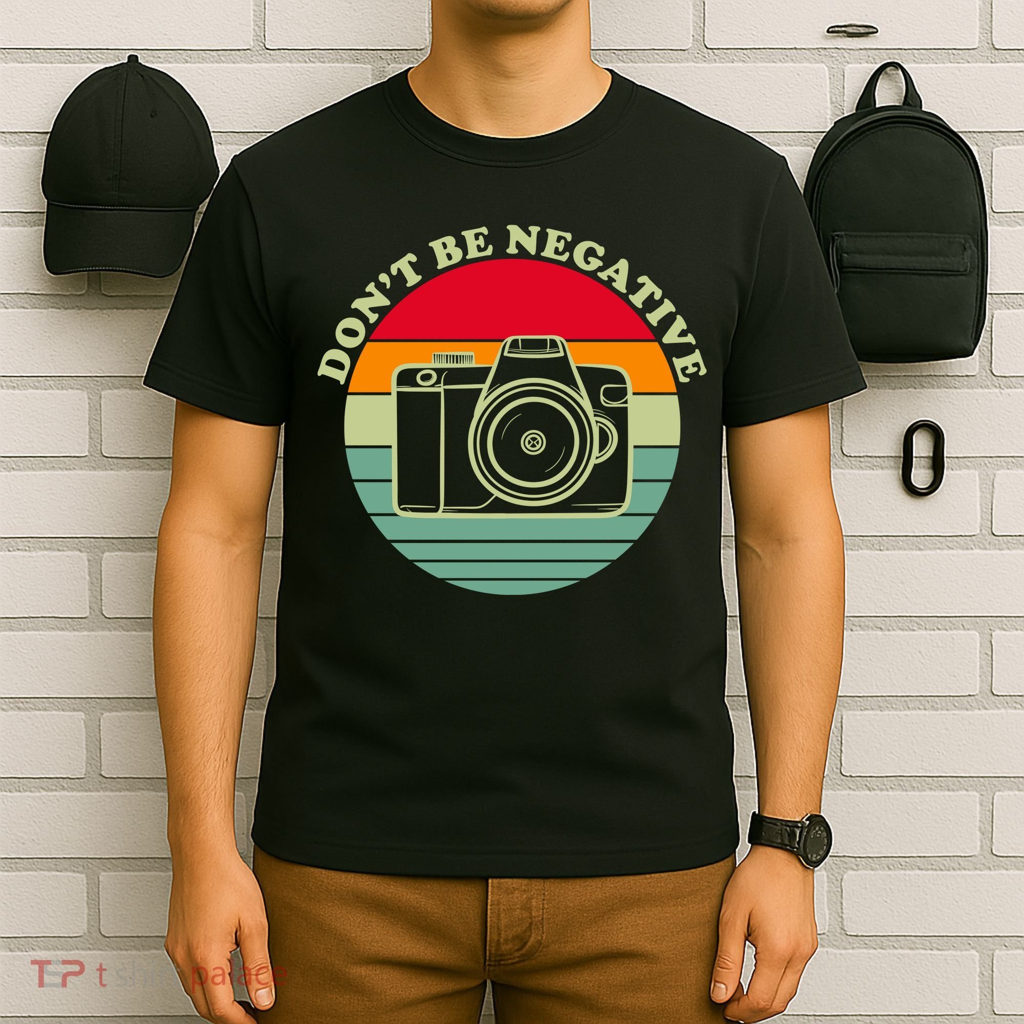 Dont Be Negative Camera Vintage T-Shirt