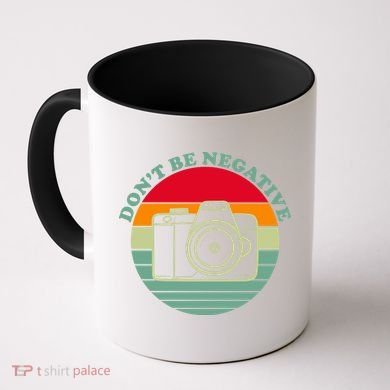 Dont Be Negative Camera Vintage Coffee Mug