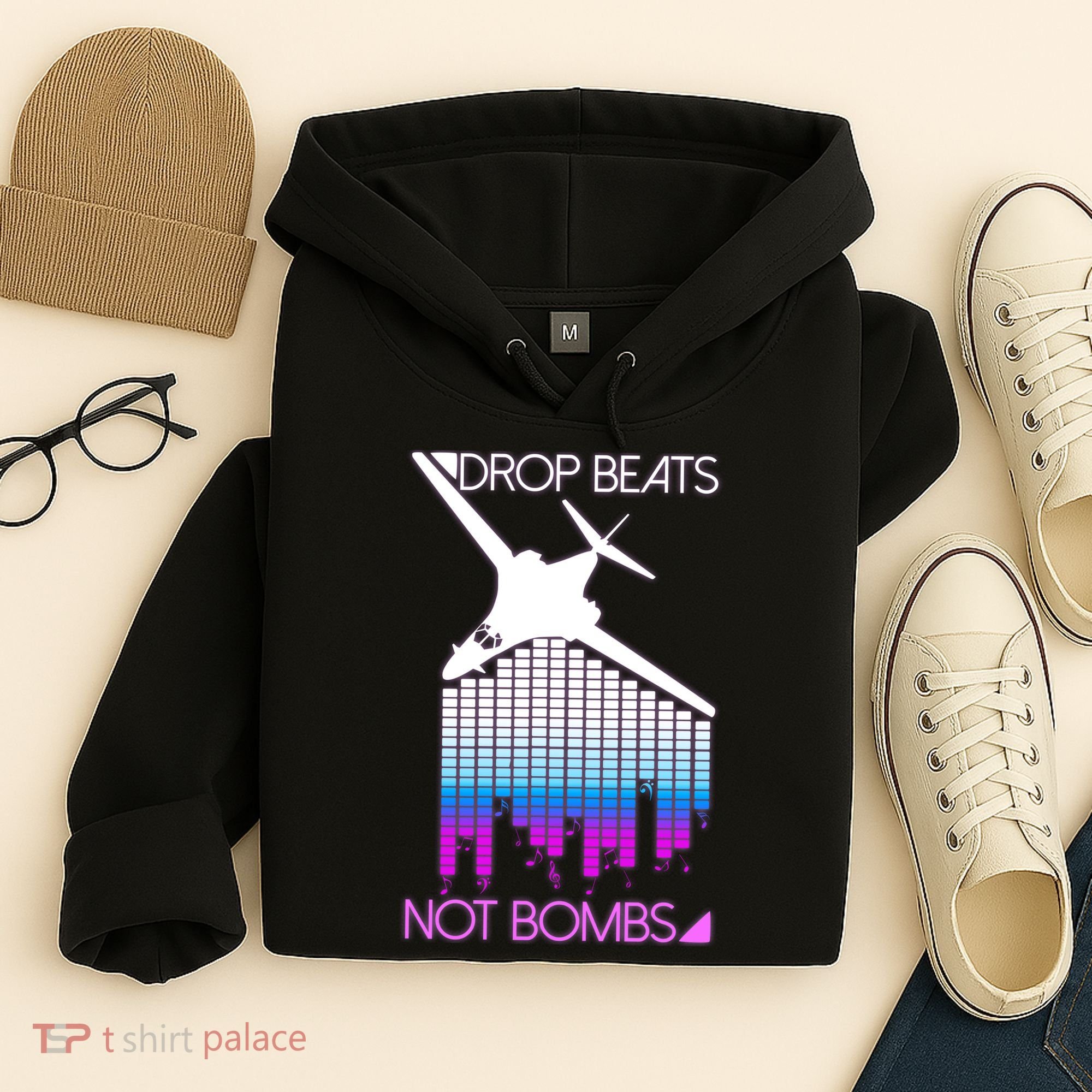 Drop Beats Not Bombs Hoodie