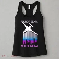 Drop Beats Not Bombs Women's Tank Top thumb 3