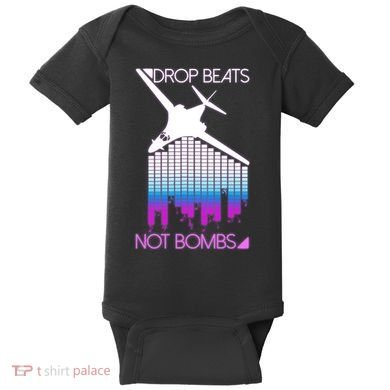Drop Beats Not Bombs Baby Bodysuit