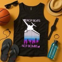 Drop Beats Not Bombs Tank Top thumb 4