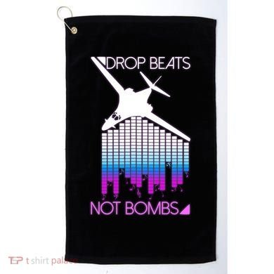 Drop Beats Not Bombs Golf Towel