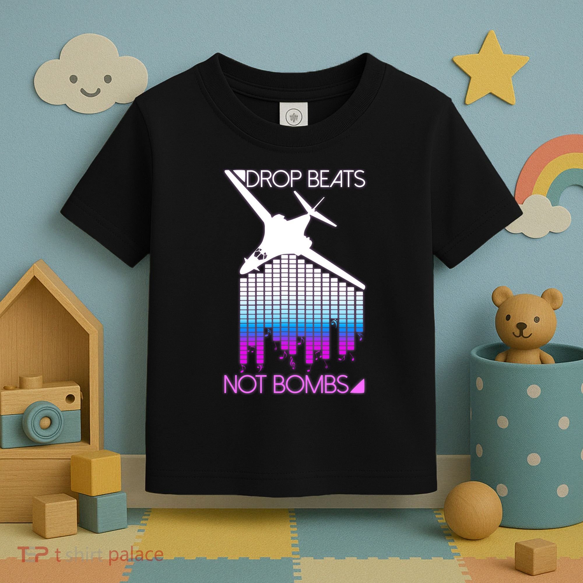 Drop Beats Not Bombs Toddler T-Shirt