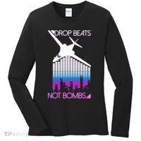 Drop Beats Not Bombs Women's Long Sleeve Shirt thumb 0