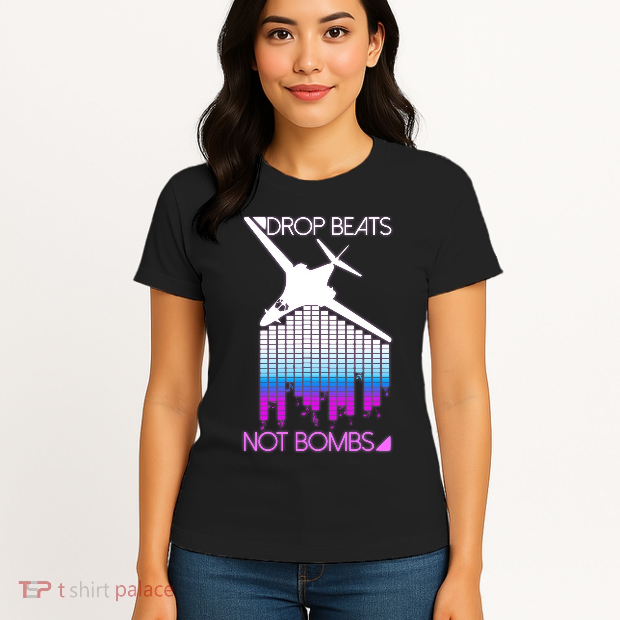 Drop Beats Not Bombs Women's T-Shirt