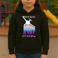 Drop Beats Not Bombs Kids Hoodie thumb 3