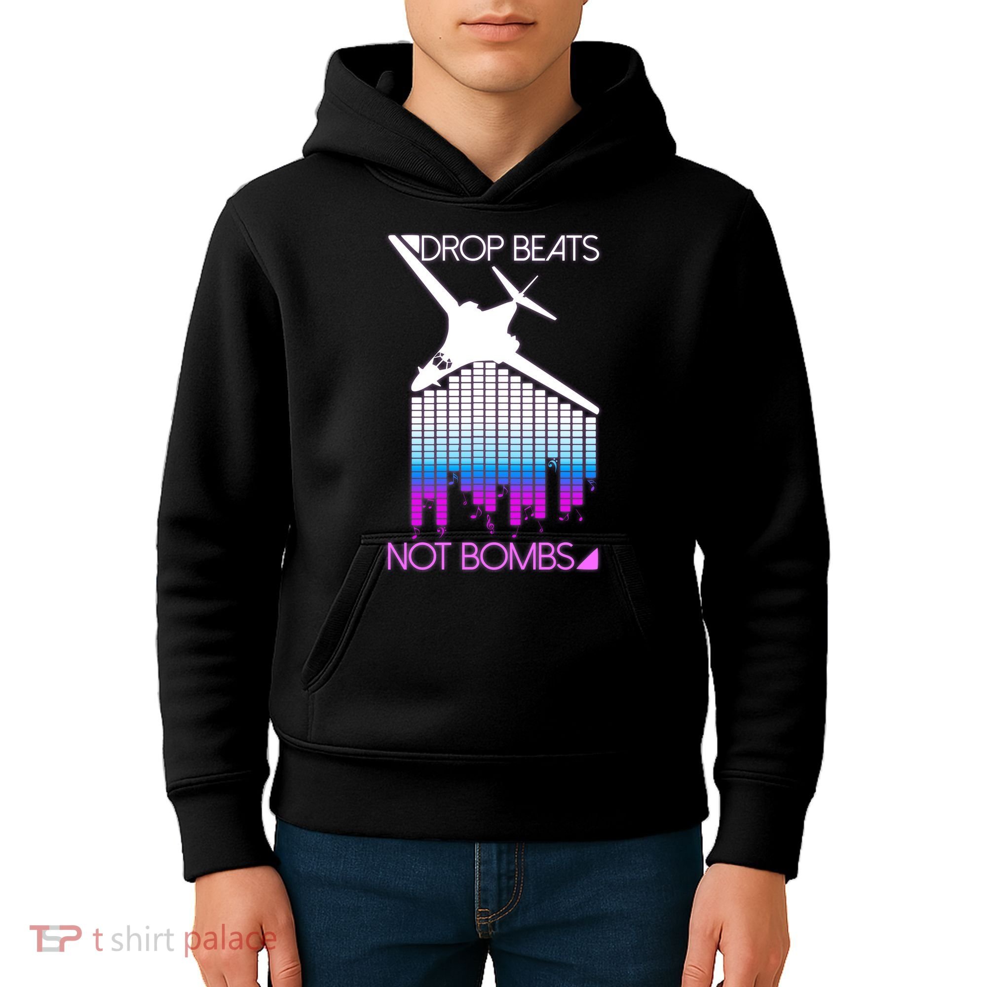 Drop Beats Not Bombs Kids Hoodie