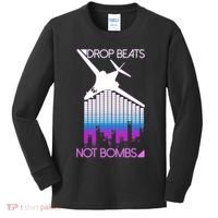 Drop Beats Not Bombs Kids Long Sleeve Shirt thumb 0