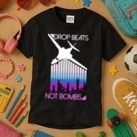 Drop Beats Not Bombs Kids T-Shirt thumb 3