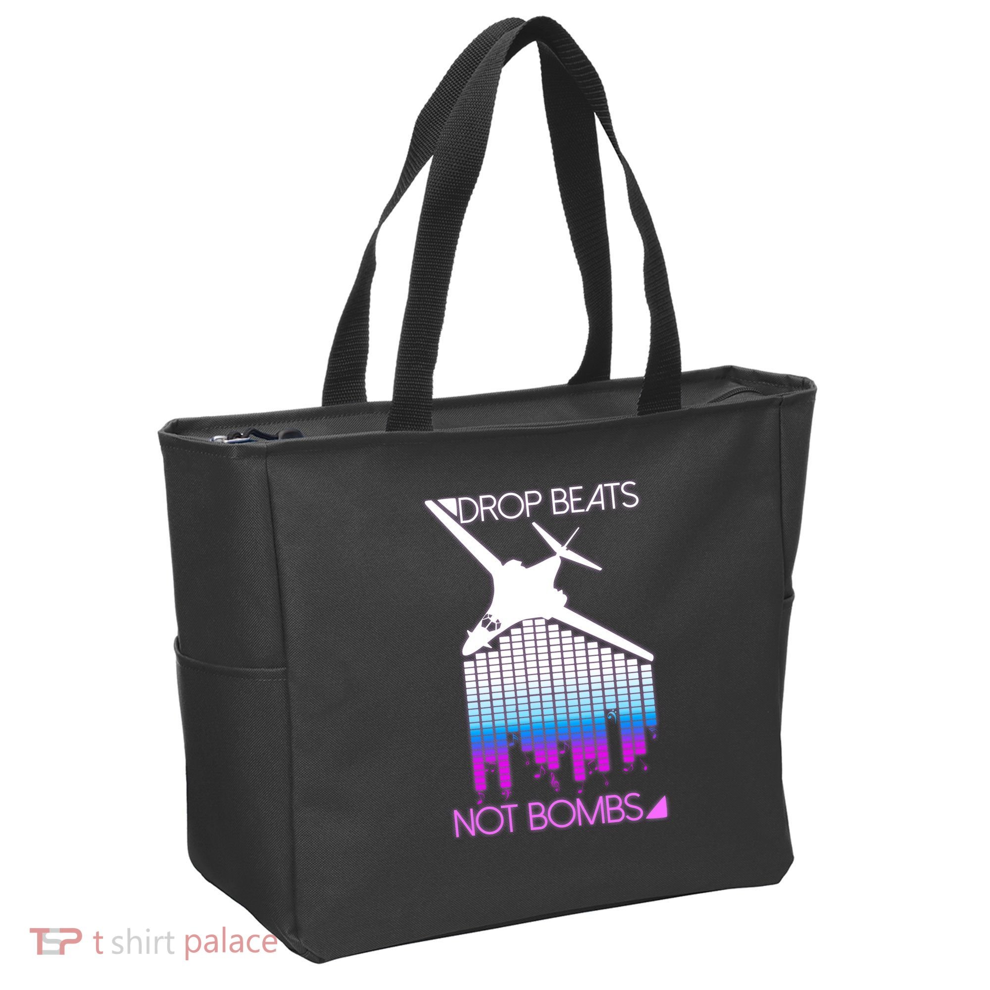 Drop Beats Not Bombs Tote Bag