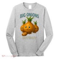 Detroit Big Onions Funny Football Long Sleeve Shirt thumb 0
