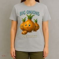Detroit Big Onions Funny Football T-Shirt thumb 4