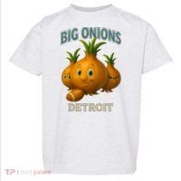 Detroit Big Onions Funny Football Toddler T-Shirt thumb 0