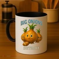 Detroit Big Onions Funny Football Coffee Mug thumb 4