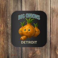 Detroit Big Onions Funny Football Coaster thumb 0