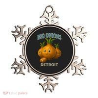 Detroit Big Onions Funny Football Ornament thumb 0